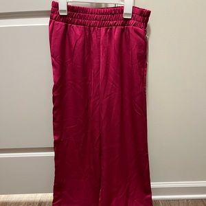 Pink silk pants NWT